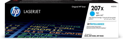 HP 207X Cyan LaserJet Toner Cartridge - Color LaserJet Pro M225/MFP M283