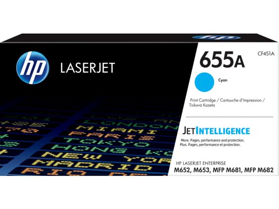 HP 655A Cyan Original LaserJet Toner