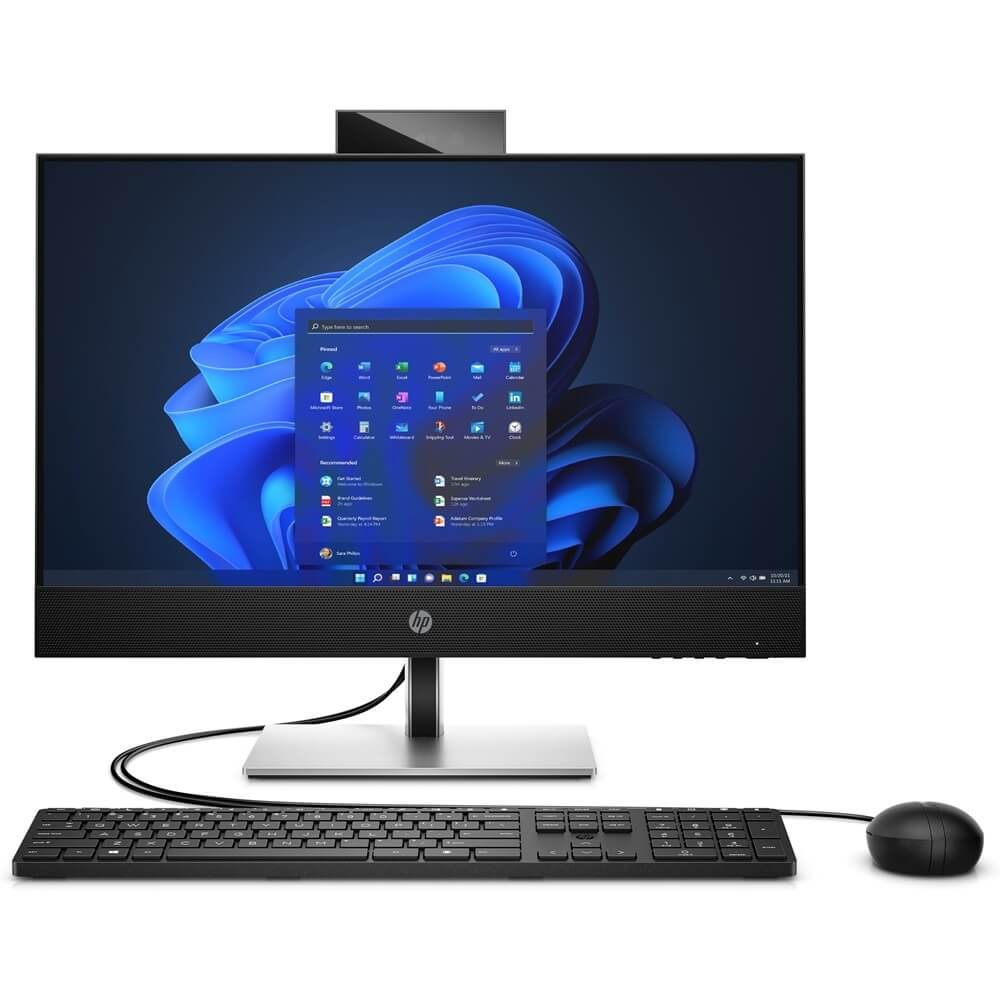 HP ProOne 440 G9 All-in-One PC R 24 AiO BU -Touchscreen IDS  /Intel Core i7-13700T 1.40G 30MB 16 cores 35W CPU / 512GB 2280 PCIe NVMe Value Solid State Drive / 16GB DDR4 3200 SODIMM Memory / Windows 11 Pro 64 / HP 125 Black Wired Keyboard / HP Black 125 Wired Mouse / Realtek 8852BE Wi-Fi 6 +Bluetooth 5.3 WW WLAN / 1/1/1 (material/labor/onsite) AiO Warranty Warranty / Not Included Card Reader / C5 Conventional 1.8m Sticker Power Cord  / HP 3 Year Next Business Day Onsite