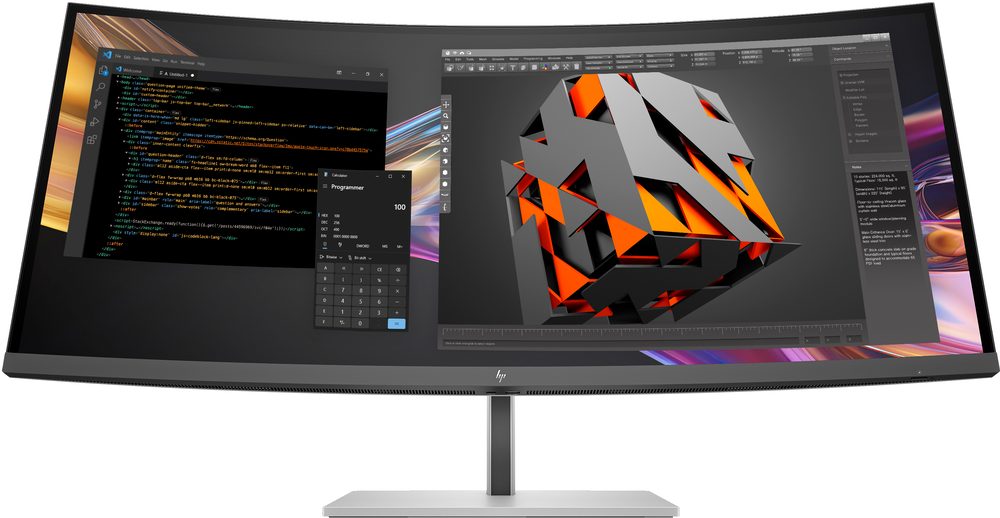 HP Series 7 Pro 37.5in WQHD+ Thunderbolt 4 Monitor- 738pu - IPSBlack - Single Power ON; Integrated speakers; Curved display; HP Eye Ease; IPS Black; Device Bridge 2.0; Ambient light sensor; KVM switch; Daisy chain; Picture-in-Picture; Picture-by-Picture; Height adjustable; Tilt; Swivel; Pantone validated; Factory color calibration; HP User Color recalibration - WQHD+ (3840 x1600)Resolution - 400nitsBrightness - 5x USB Type-A 10Gbps signaling rate (1 charging with 7.5 W)