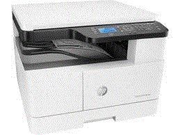 HP LaserJet MFP M438n. Print, Copy, Scan Black (A4, normal): Up to 22 ppm ; Black (A3, normal): Up to 12 ppm,Monthly duty cycle: Up to 50,000 pages per month (A4), Recommended monthly page volume: 2,000 to 5,000. 350 sheets (Standard), 600 sheets (maximum) with the optional 250-sheet tray as service part only. Output capacity: 250 sheets, Built-in Ethernet networking. Memory 128MB. Supplies: W1335A HP 335A, W1335X HP 335X