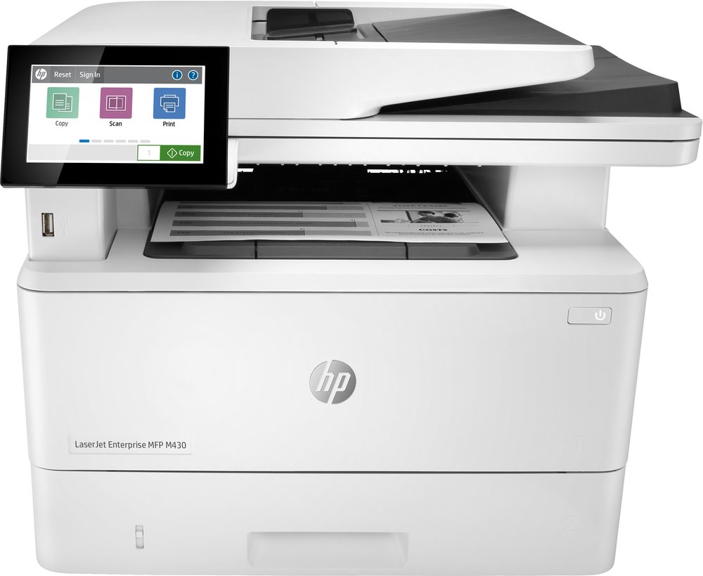 HP LaserJet Enterprise MFP M430f - Print Copy Scan Fax up to 40ppm Duty Cycle 100000 Pages RMPV up tp 4800 3 - 10 users