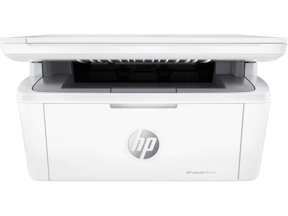 HP LaserJet MFP M141a Printer. Functions: Print, copy, scan. Print technology: Laser. Print resolution: Black (best): Up to 600 x 600 dpi. Monthly duty cycle: Up to 8,000 pages A4; Recommended monthly pagevolume: 100 to 1000. Duplex printing: No. Scan file format: JPG, RAW (BMP), PNG, TIFF, PDF. Scanner specifications: Scanner type: Flatbed; Scan input modes: Scanning viaHP LaserJet Software Scan or TWAIN-compliant orWIA-compliant WarrantyGuide; Flyer. Warranty: One-year limited warranty.
