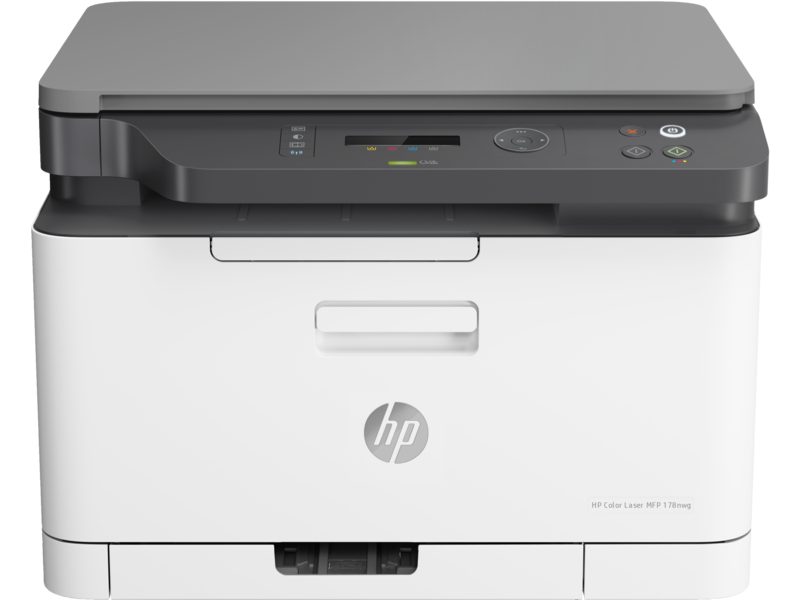 HP Color Laser MFP 178nw. Functions: Print, copy, scan. Print technology: Laser. Print speed: Up to 18 ppm  Black(A4, normal); Up to 4 ppm Colour(A4, normal). Print resolution: Up to 600 x 600 dpi 4 bits Black (best): Up to 600 x 600 dpi 4 bits Colour(best). Monthly duty cycle: Up to 20,000 pages A4; Recommended monthly page volume : 100 to 500. Duplex printing: Manual (driver support provided). Copy speed: Up to 14 cpm Black (A4): Up to 4 cpm Colour (A4). Scan file format: PDF, JPG, TIFF.