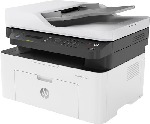 HP Mono LaserJet  MFP 137fnw Print, Copy, Scan and Fax. Control Panel: 2-Line LCD; 30 Buttons (Power, Cancel, Start, Navigation (Menu, OK, Back, Left, Right), ID Copy, Contrast, Scale, Wireless, Numeric & Tel(1 to 9, 0, *, #, Address Book, Redial, On hook), Mode (Fax, Copy, Scan to); LED indicator lights (Power, Status, Wireless, Mode). Manual duplex and booklet print, N-up printing, skip blank pages, poster print, watermarks. Manual Duplex printing (driver support provided). Connectivity