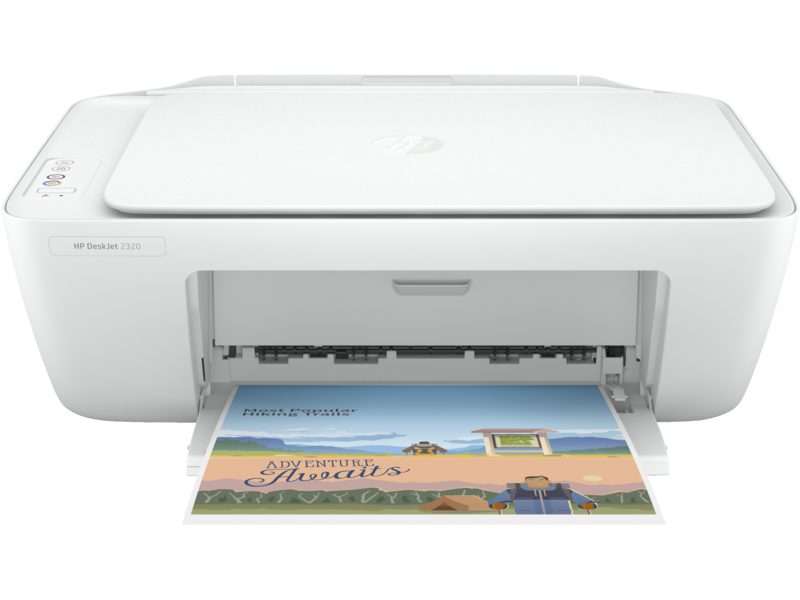HP DeskJet 2320 All-in-One Printer-Print, Scan, Copy, Print Speed Black Up to 7.5 ppm, Print Speed Color Up to 5.5 ppm, Connectivity, Standar 1 Hi-Speed USB 2.0, Recommended Monthly Page Volume-50-100, Number of Use 1-3 Users, Mobile Printing Capability Mobile Print Capability not Supported, Cartridges HP 305 Black Original, HP 305 Tri-Color Original Ink