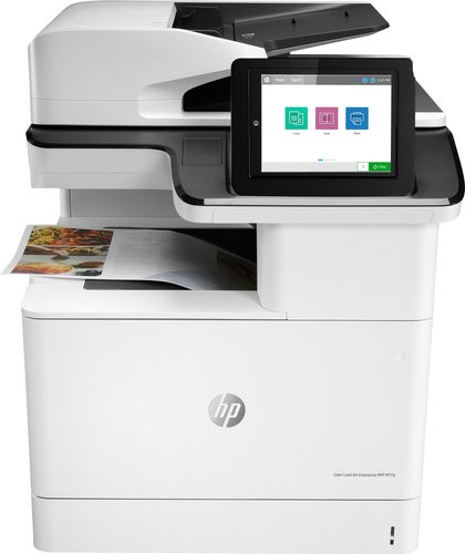 HP LaserJet Enterprise 700 colour MFP M776dn - Print, Copy, Scan, digital send, easy access USB, 5-20 Users, Print up to 46 ppm Black & 46 ppm color, Duplex, STD 500 sheets, 600x600 dpi, 1 Hi-Speed USB 2.0 Host, 1 Hi-Speed USB 2.0 Device, 1 Gigabit Ethernet 10/100/1000Base-TX network, 1 Foreign Interface (FIH), 1 Hardware Integration Pocket (HIP Pocket) 2 Internal USB 2.0 Host, HP ePrint, Apple AirPrint, Supplies:Black W2010A, Cyan W2011A, Magenta W2013A, Yellow W2012A
