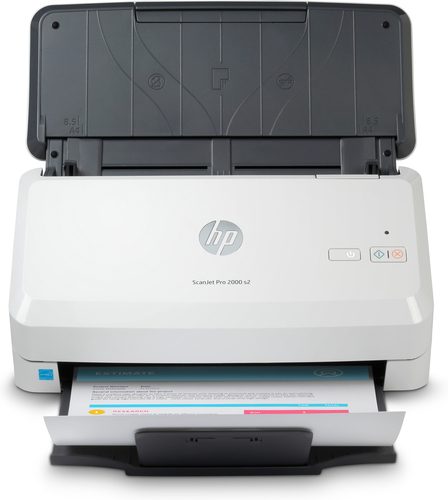 HP ScanJet Pro 2000 s2Single function Sheet-feed Scanner. Fast scan speeds up to 35ppm and 70 ipm 50-page automatic feeder, automatic two-sided scanning, scan upto 2000 pages per day. Colour Scanning, Perfect for archiving a variety of document types. From general users to enterprise environments  2000/day duty cycle.
