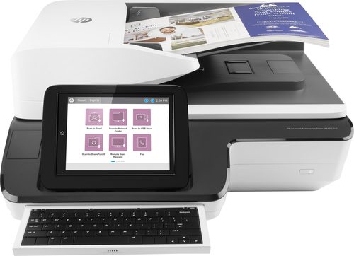 HP ScanJet Enterprise Flow N9120 fn2 Document Flatbed Scanner (A3) Single Function Networked Flatbed Scanner, 120ppm/240ipm, e-duplex/one pass duplex, Hybrid digital send mode and PC connected mode, 8 inches touch control panel with pull-out keyboard, EveryPage with ultrasonic multi-feed sensor, 12,000 pages daily duty cycle, 150 pages large capacity ADF, Full featured certified TWAIN, ISIS, VRS Pro, FutureSmart and OXPd, Ethernet and Wi-Fi/Wi-Fi direct Scan SW with OCR, auto imaging features
