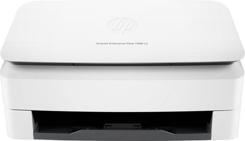 HP ScanJet Enterprise 7000 s3 Sheet-feed Scanner. Designed for workgroups in managed printing environments that need a fast, PC-connected scanner to improve workflows and document management, and which can process a variety of paper sizes. Quickly scan up to 45 ppm and 90 ipm in black-and-white and greyscale, 45 ppm and 70 ipm in colour. Automatically improve the accuracy of scanned images with built-in Kofax Virtual ReScan Pro software. Convert scans