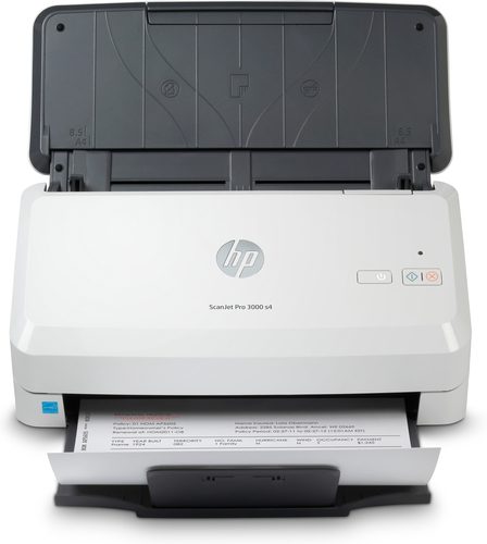 HP ScanJet Pro 3000 s4 Single function Sheet-feed Scanner. Fast scan speeds up to 40ppm and 80 ipm a 50-page automatic feeder, automatic two-sided scanning, scan upto 3500 pages per day. Colour Scanning, Perfect for archiving a variety of document types. From general users to enterprise environments  4000/day duty cycle.