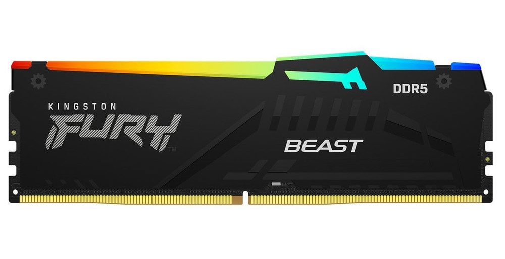 Kingston 32GB 6000MT/s DDR5 CL30 DIMM (Kit of 2) FURY Beast RGB EXPO