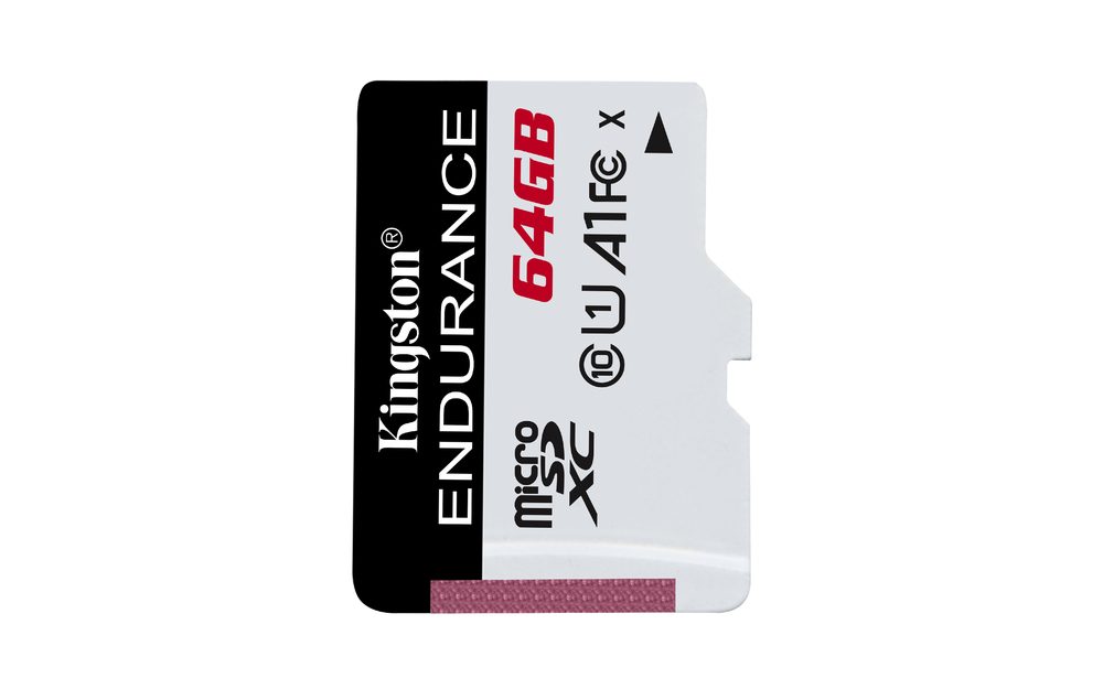 Kingston 64GB microSDXC Endurance 95R/30W C10 A1 UHS-I Card Only