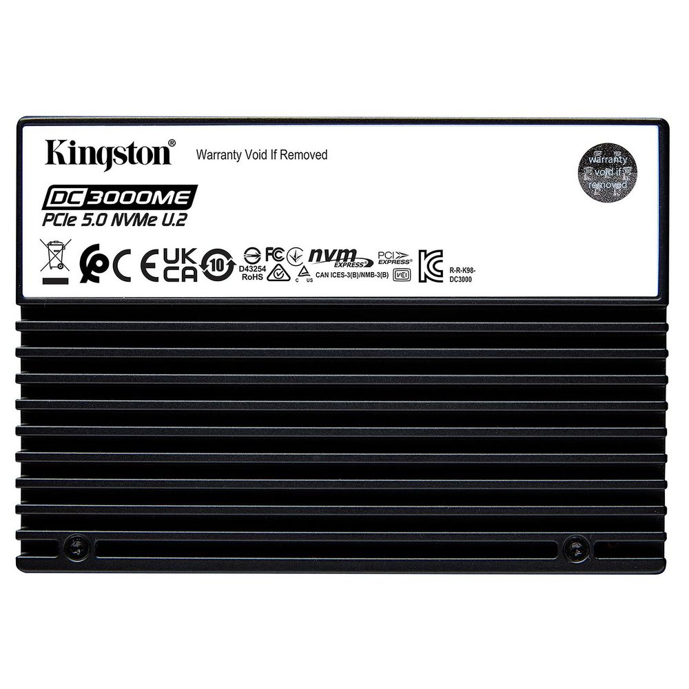 Kingston 7.68TB DC3000ME U.2 PCIe 5.0 NVMe TCG Opal Enterprise SSD