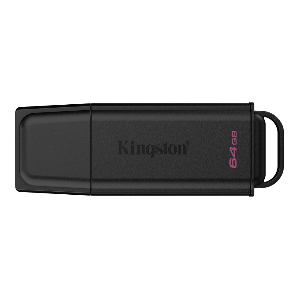 Kingston 64GB Portable USB 3.2 Gen 1 DataTraveler Exodia Black.