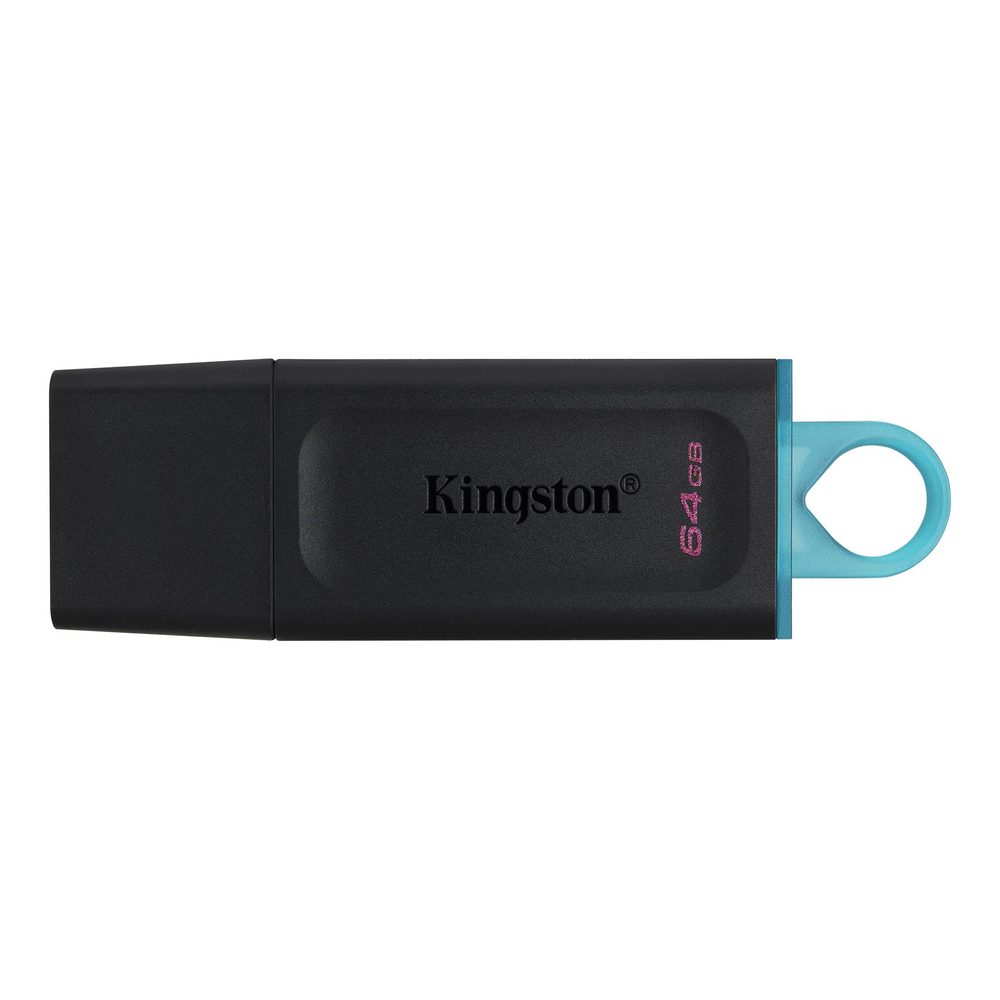 Kingston 64GB Portable USB 3.2 Gen 1 DataTraveler Exodia S (Black/Black)