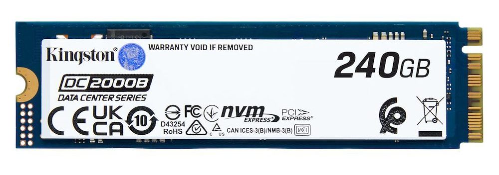 Kingston 240G DC2000B PCIe 4.0 M.2 2280 Enterprise SSD(No Heatsink)
