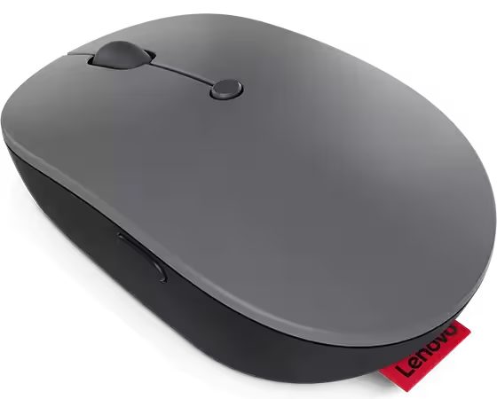Lenovo Compact ambidextrous design Blue optical sensor, tracks on most surfaces Silent buttons with 2-way scroll wheel (up / down) 800-1600-2400 adjustable DPI Connects to up to 3 devices: 1x USB-C dongle, 2x Bluetooth 5.0 Supports Lenovo Unified Pairing Receiver Supports Bluetooth SwitfPair Quick switch button to jump control across devices Rechargeable, 2 - 3 months use, 1.5-2 hours to fully charge Charges wirelessly through Qi  or by USB-C (cable provided)