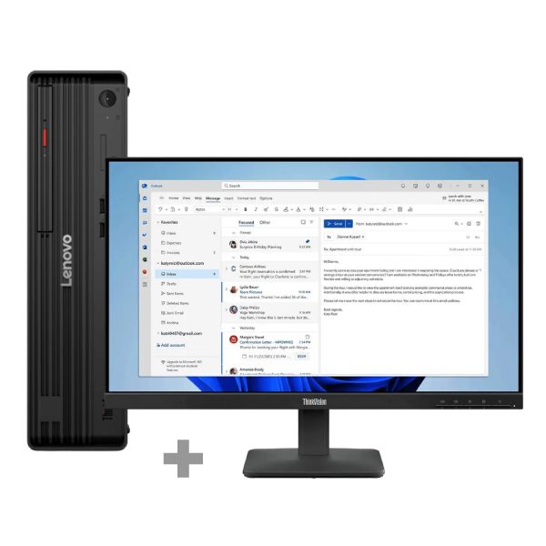 Lenovo M70s G6SFF U7-265  13 TOPS 16GB DDR5 512GB SSD M.2 2280 NVMe G4 Integrated Windows 11 Pro 64No DVD Intel AX211 2x2AX 6E+Bluetooth Internal Speaker  USB TRD US-ENGUSB CLP MOUSEPUB_FRA/ARA/ENG1Yr On-site3Y On-site + Lenovo ThinkVision  Monitor S27-4e 27 inch FHD Monitor 1920x1080