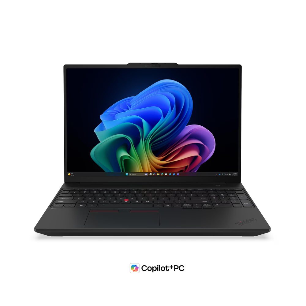 Lenovo T16 G5 PTL U7-355 16GB Base Soldered DDR5 1TB SSD M.2 2280 TLC G4 Intel Arc Windows 11 Pro 64 16.0" WUXGA AG 400nits 5M RGB+IR Cam Intel BE201 2x2 BE+BT QUECTEL EM061K-4 AI Now Y-SCR Y-FPR 4 Cell 57Whr 65W USB-C 3PIN-ZA BKLT KB US-ENG HPD 3Y Premier Support