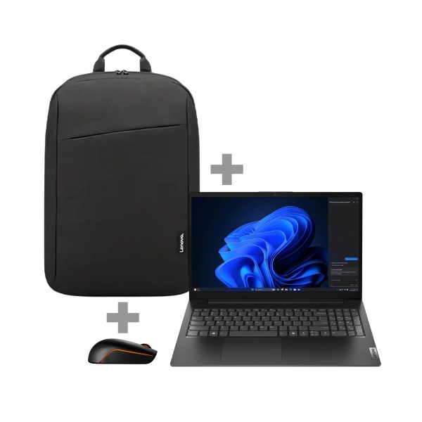Lenovo V15 G4-IRU i5-13420H 8GB Base DDR4 512GB SSD M.2 2242 QLC G4 Integrated Windows 11 Home 64 15.6" FHD TNHD Cam Wi-Fi AX 2x2+BTN-FPR2 Cell 38Whr65W 3PIN-ZAKB US-ENG1 Year Carry-in + Lenovo 16'' Backpack B210 & Lenovo 300 Wireless Compact Mouse