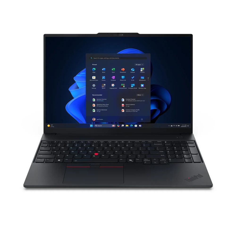 Lenovo E16 G3 LNL U5-228V 32GB DDR5 512GB SSD M.2 2242 TLC G4 Integrated Windows 11 Pro 64 16.0" WUXGA AG 300nits FHD IR Cam Intel AX211 2x2AX 6E+BT Y-FPR 3 Cell 48Whr 65W USB-C 3PIN-ZA BKLT KB US-ENG w/NumPad 1 Year Carry-in 3Y Onsite