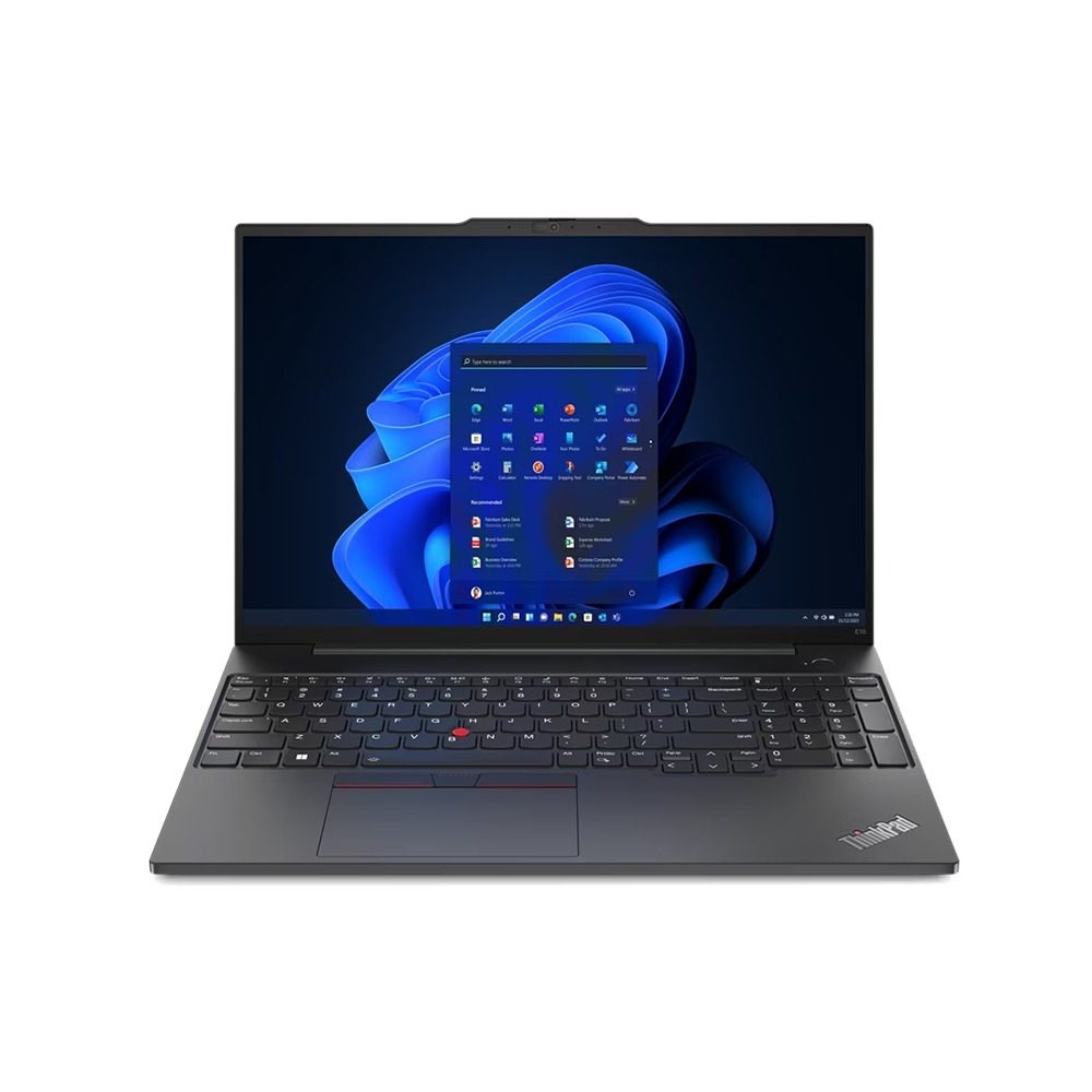 Lenovo ThinkPad E16, U7-155H, 16GB DDR5, 512GB SSD M.2 2242 NVMe, Integrated, Windows 11 Pro 64, 16.0" WUXGA AG 300nits, FHD IR Cam,Generic 2x2AX_6E+BT, Y-FPR,3 Cell 57Whr, 65W USB-C 3PIN-ZA, BKLT KB US-ENG w/NumPad 3 Year Onsite