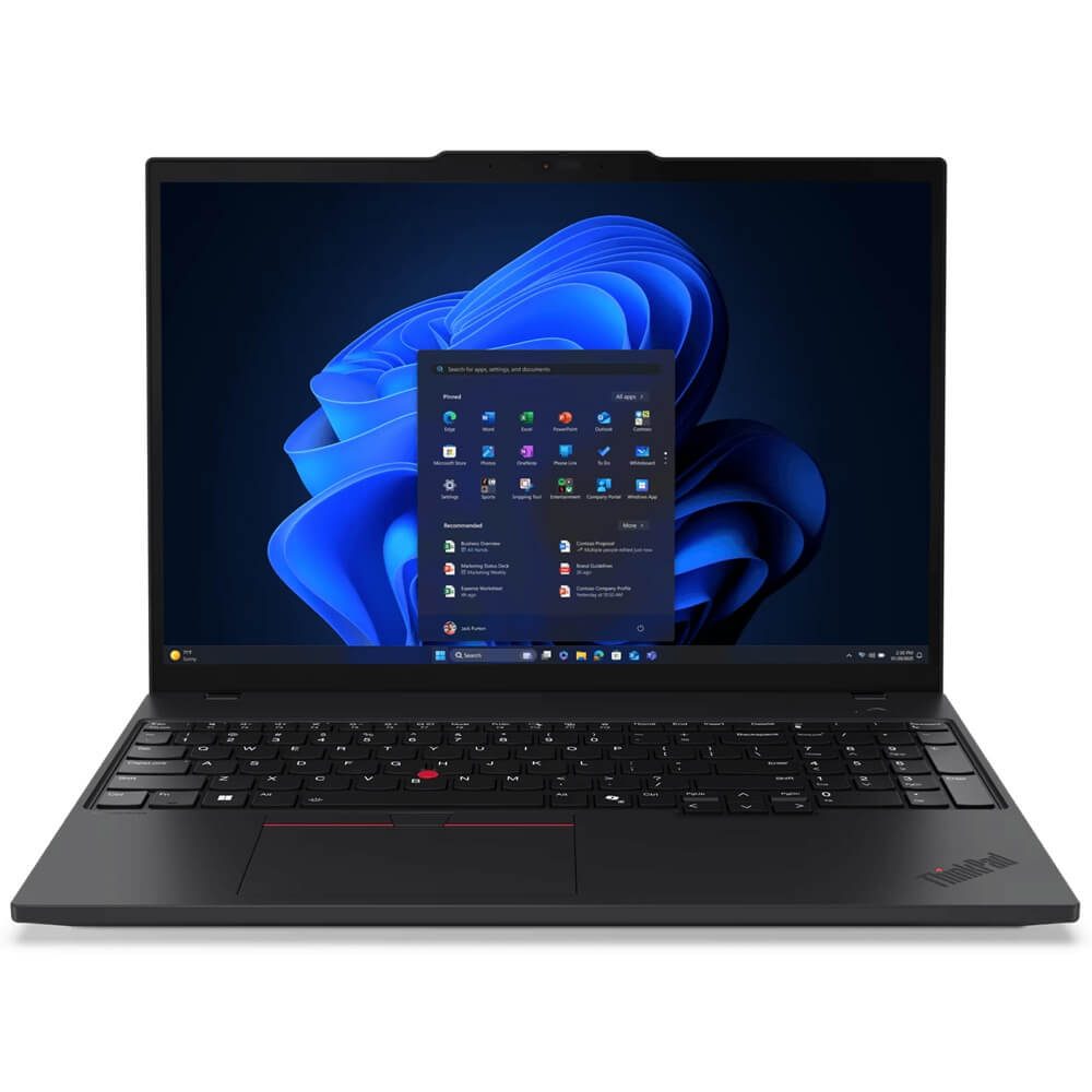 Lenovo ThinkPad T16 Gen 4 (Intel), Intel Core Ultra 7 255U, 12C (2P + 8E + 2LPE) / 14T, Max Turbo up to 5.2GHz, 12MB, Integrated Intel AI Boost, up to 12 TOPS, Integrated Intel Graphics, Intel SoC Platform, 1x 16GB SODIMM DDR5-5600, Two DDR5 SODIMM / CSODIMM slots, dual-channel capable, Up to 64GB DDR5-5600, 1TB SSD M.2 2280 PCIe 4.0x4 NVMe Opal 2.0, 16" WUXGA (1920x1200) Intel Wi-Fi 6E AX211, 802.11ax 2x2 + BT5.3, Quectel EM061K-GL, 4G LTE CAT6, with Embedded eSIM, 3Y Premier Support HB (CPN)