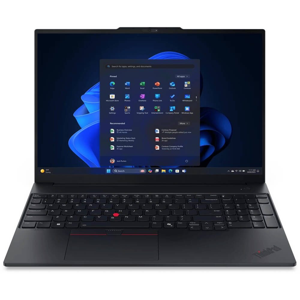 Lenovo E16 G3 IAL, U5-225U, 16GB DDR5, 512GB SSD M.2 2242 TLC G4, Integrated, Windows 11 Pro 64, 16.0" WUXGA AG 300nits, FHD IR Cam,Intel AX211 2x2AX 6E+Bluetooth, Y-FPR, 3 Cell 48Whr, 65W USB-C 3PIN-ZA, BKLT KB US-ENG w/NumPad, 1 Year Carry-in, 3 Year Onsite