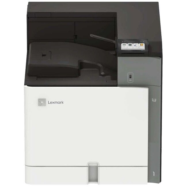Lexmark Function: Color Laser, Lexmark e-Task 10.9 cm (4.3-inch) color touch screen, Color Printing - Cartridge(s) Shipping with Product: 15,000 page Black Toner Cartridge, 12,000-page Color (CMY) Toner Cartridges- Duplex (2-sided) Printing: Integrated Duplex - Hard Disk: Option available - Direct USB: Yes - Print Speed (A4, Black):  Up to 55 ppm1) - Time to First Page (Black) As fast as: 4.9 seconds - Print Speed (A4, Colour):  Up to 55 ppm1) - Memory,