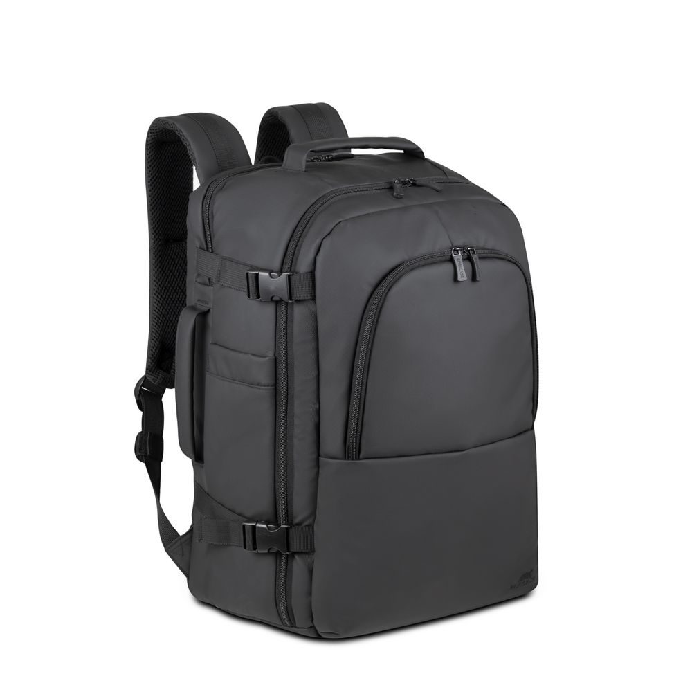 Rivacase 8465 Laptop 17.3 Eco Backpack-Black Made from eco-friendly RPET polyester, each backpack repurposes 11  500ml plastic bottles, reducing waste in landfills and oceans. Features: Warranty: 2 Year