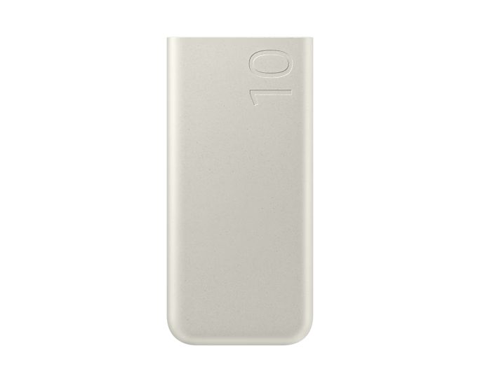Samsung Wireless Powerbank - 10000mAh - Beige 25W Wireless Battery Pack  Charge on the go with fast wireless power. Supports phones, watches, buds, and up to 3 devices at once (2 wired + 1 wireless). Features: Super fast charging. Charge 2 devices at once. Made from UL-certified recycled materials. Warranty: 6 Months