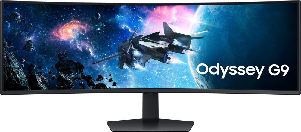 Samsung Odyssey Oled G9 (G93SC) Curved 1800R Borderless 49" Display OLED Response: 0.03ms(GTG) AR: 32:9 Resolution: 5120 x 1440 (DQHD) RR: 240Hz HDMI,USB(x3), DP Speaker: Yes- 5W x 2ch Power Supply: External Tilt: yes Swivel: NO Pivot: No Height adjust: Yes VESA: Yes Accessories: DP, HDMI to Micro HDMI, and Power Cable  Warranty: 3 Year Carry-in