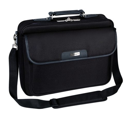 Targus Notepac 15.6in Clamshell Notebook Case Padded notebook computer compartment, Reinforced cushioned handle , Non-Skid square rubber feet for shock absorption, Dual-Pull, Self-Healing Nylon Zippers