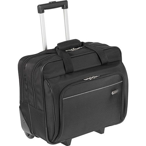 Targus Executive 15.6" Laptop Roller  Zip-down workstation includes pen loops, business card holder, zippered pocket, cell phone pocket and large pouch to store additional accessories; large storage space for other office essentials or clothing for an overnight stay