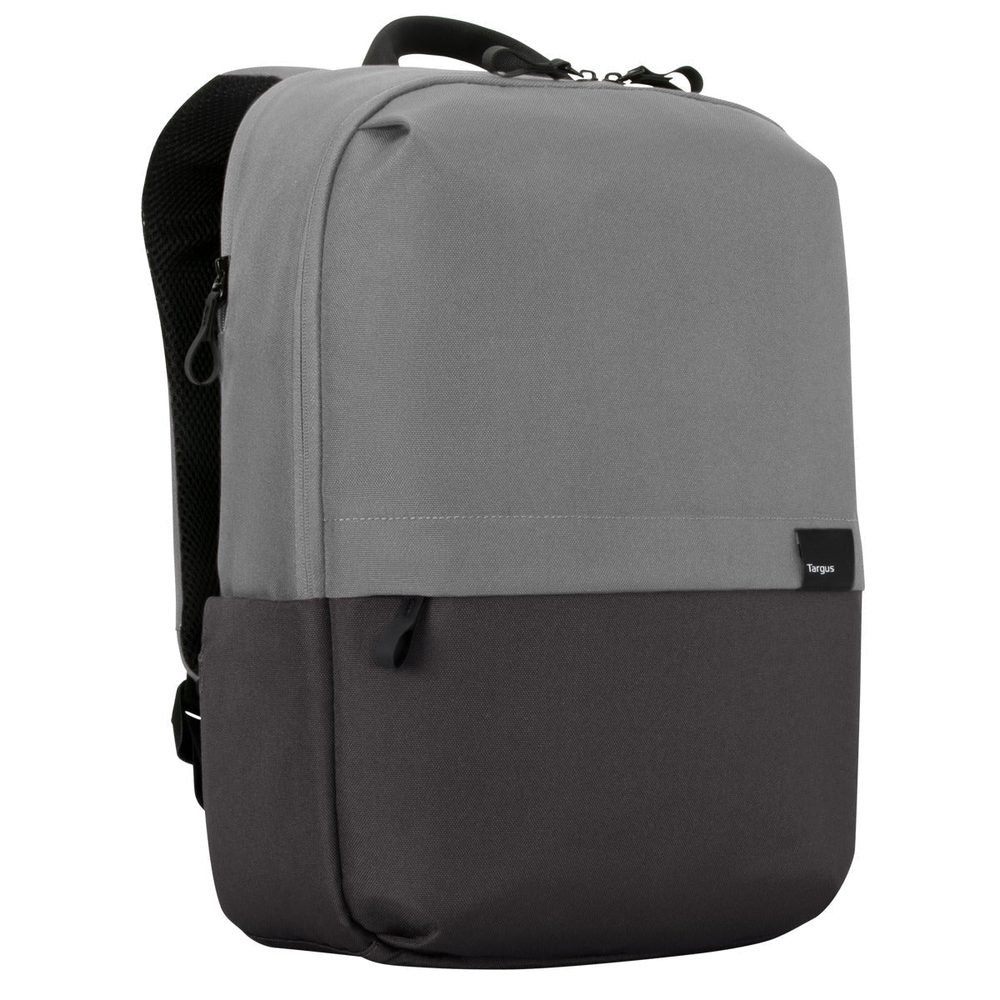 Targus 15.6" Sagano Commuter BackPack Grey Two-tone, minimalistic design, Hidden pocket with rain cover,Adjustable comfort shoulder straps, Padded back with breathable mesh fabric