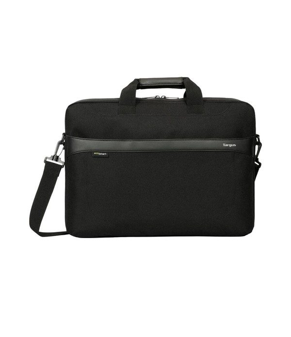 Targus 15.6" GeoLite EcoSmart Essential Laptop Case Zippered, padded laptop compartment with document divider, Removable, adjustable shoulder strap, Soft-touch, comfort carry handles