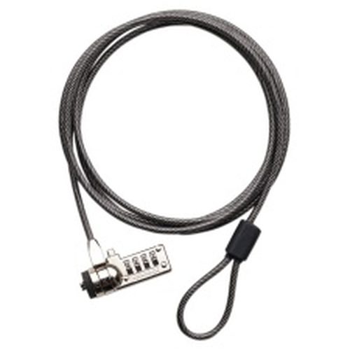 Targus DEFCON T-Lock Resettable Combination Cable Lock Security Base Plate for alternative locking solutions. 2m steel cable