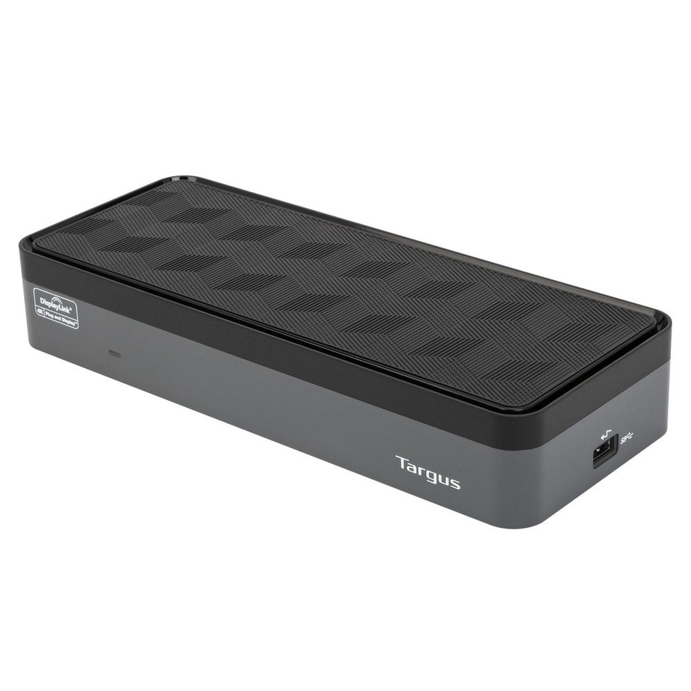 Targus - USB-C Universal Quad 4K Docking Station with 100W Power Delivery Supports four 4K displays via four DisplayPort (3840 x 2160 p60) or four HDMI (3840 x 2160 p50) ports, Thunderbolt 3 compatible