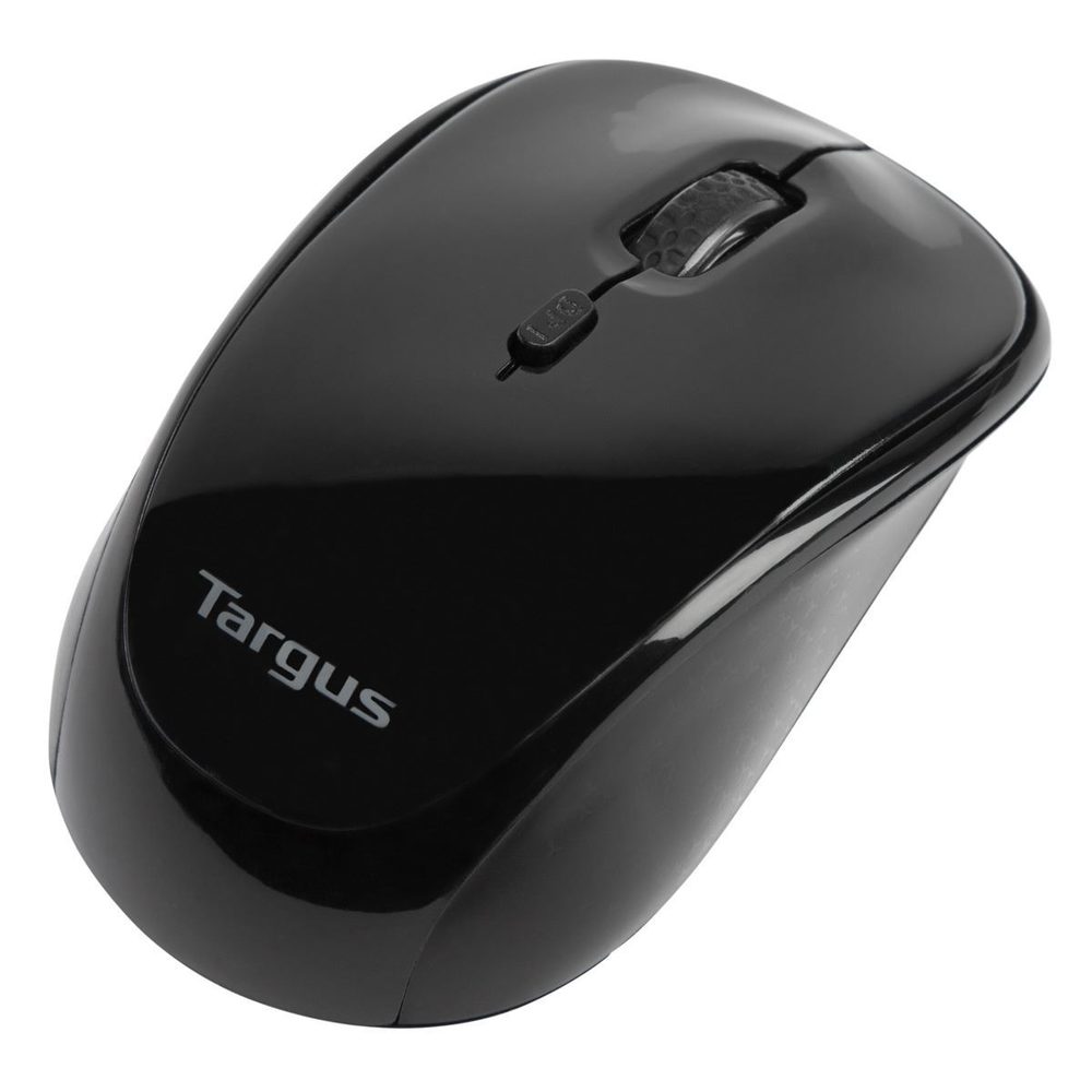 Targus - Wireless Blue Trace Mouse Black Optical sensor technology, Dual-purpose design, Self storing adapter, 12 Months battery life
