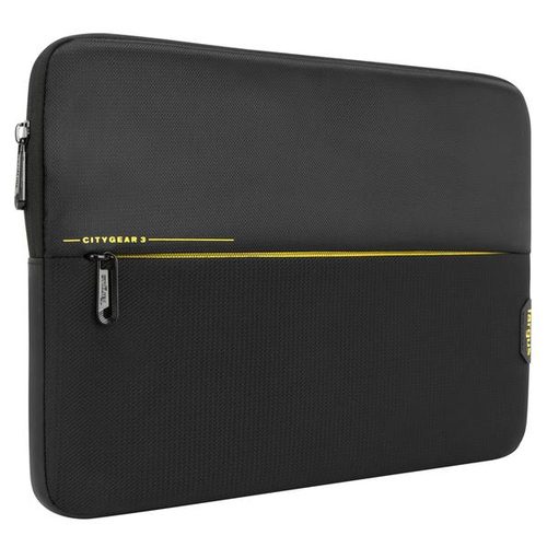 Targus Citygear 13.3 Laptop Sleeve, Durable and padded sleeve to fit up to 13.3 laptops, tablets & 2 in 1 devices, Zipped front pocket for storage, Carry alone or inside another bag