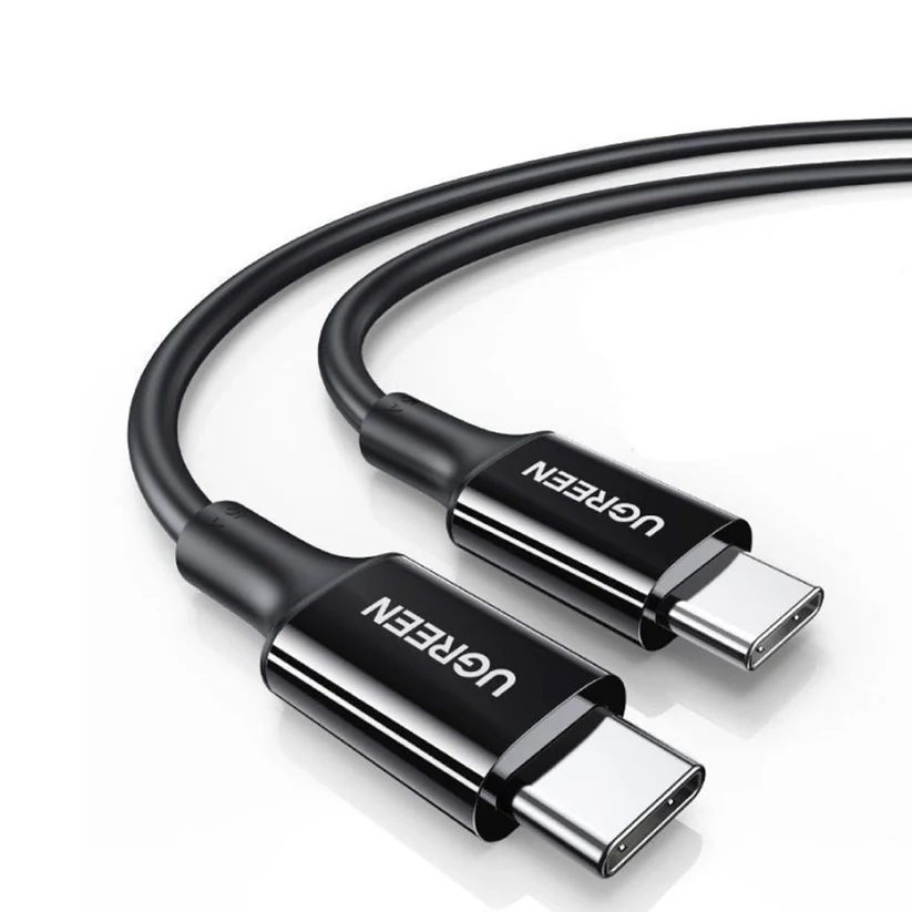 Ugreen Type C To Type C Cable 100W  1 Meter Cable PD fast charge 5A Supports PD3.0/QC4.0/ FCP (100W max) 480Mbps Multiple Internal Shielding  Warranty: 1 Year