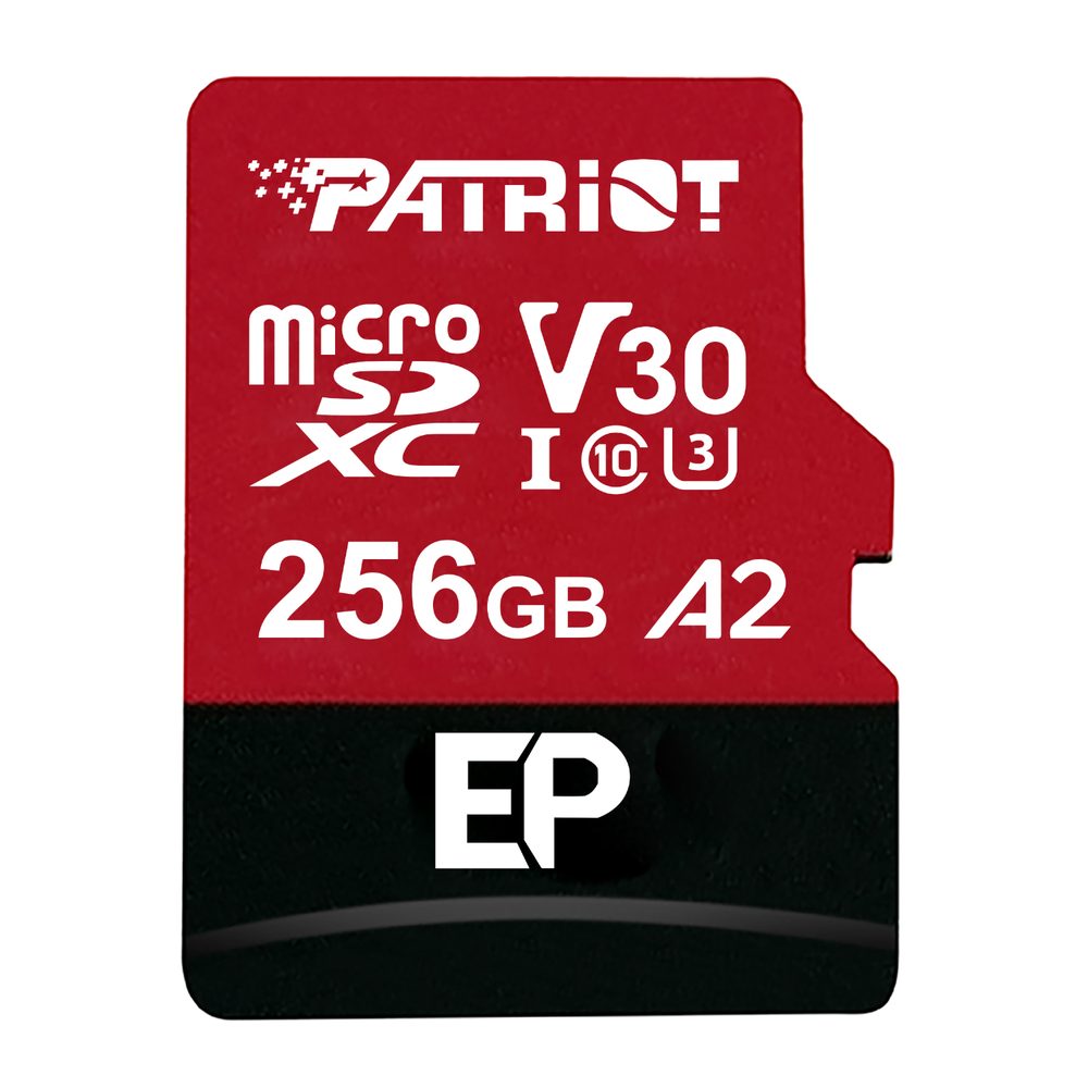 Patriot EP Series 256GB V30 A2 MicroSDXC Card