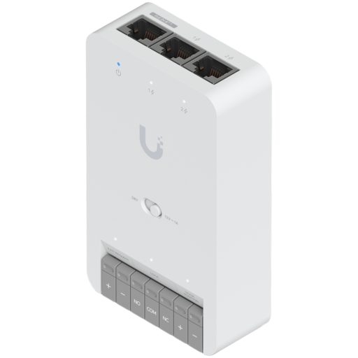 Ubiquiti UA-HUB-DOOR-MINI Compact Access Control Hub for a single door, Connect and power via PoE++