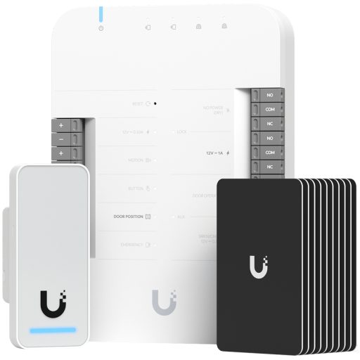Ubiquiti quick start for Access with all you need for one door with one reader, Door Hub, G2 Reader, 10 x Access Cards