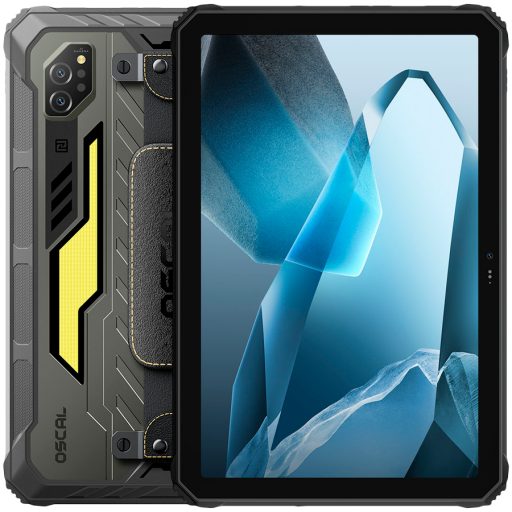 OSCAL Rugged Tab Spider 10 LTE 11-inch FHD IPS 1920x1200 120Hz Octa-core G81 up to 2.0 GHz RAM 8GB ROM 256GB Cam Rear 16+20MP night vision Front 13MP 4G LTE WiFi5 BT 5.0 Battery 22000mAh GPS & IP68/IP69K/MIL-STD-810H Android 15 Black