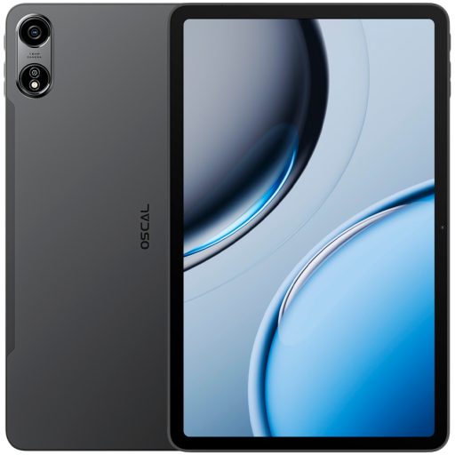 OSCAL Pad 100 LTE Tablet, 12'' 2K FHD+IPS 1200*2000 120Hz incell, Octa-core T615 up to 1.8 GHz, 6GB/256GB,Camera: Front 8MP+Rear 16MP,Wi-Fi 5,BT5.0, 9000mAh Battery, Android 15, Grey