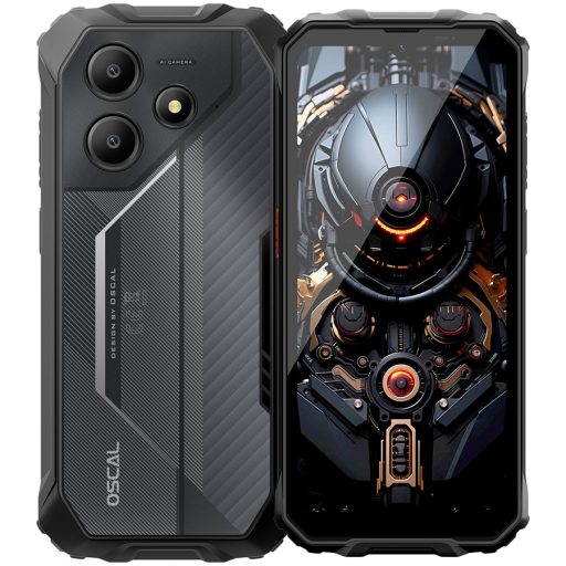 OSCAL Rugged smarthone Marine 2 LTE 6.56-inch HD 720x1612 90Hz Octa-core T615 up to 1.8 GHz RAM 4GB ROM 64GB Cam Rear 16MP Front 8MP 4G LTE WiFi BT Battery 11000mAh GPS+GLONASS+Beidou+Galileo & IP68/IP69K/MIL-STD-810H Android 15 Black