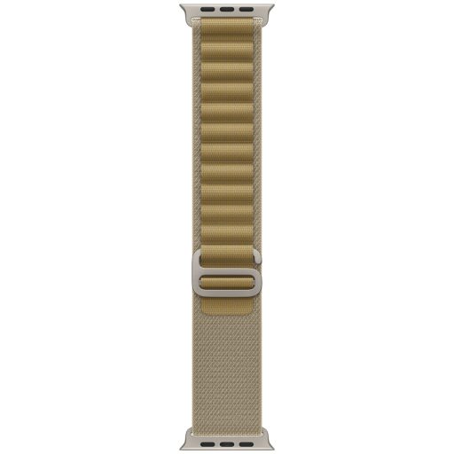 APPLE 49mm Tan Alpine Loop - Large - Natural Titanium Finish