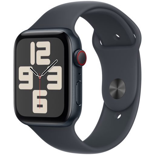 Apple Watch SE GPS + Cellular 40mm Midnight Aluminium Case with Midnight Sport Band - S/M,Model A2725